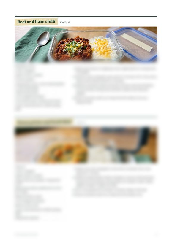 Recipe page with photos